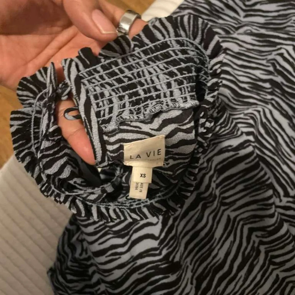 Chic Zebra Patterned Mini Dress - Picture 3 of 6